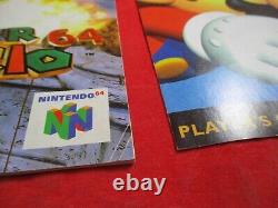 Super Mario 64 (Nintendo 64, 1996) N64 COMPLETE with Box manual game WORKS! #E1