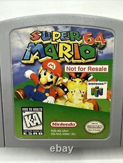 Super Mario 64 (Nintendo 64, 1999) N64 Not For Resale Super Rare NFR Authentic