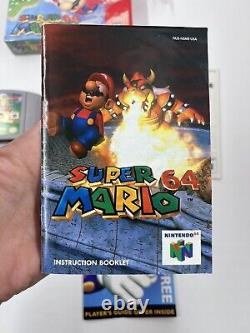 Super Mario 64 (Nintendo 64, N64, 1996) CIB Authentic Tested Shrink & Hang Tab