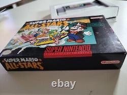 Super Mario All Stars Super Nintendo SNES Complete / CIB Tested & Works