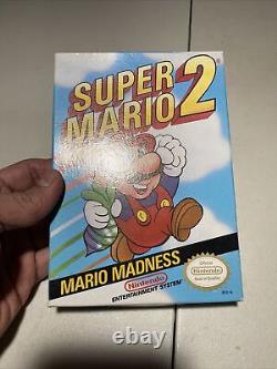 Super Mario Bros 2 NES Nintendo Complete In Box CIB Excellent Condition