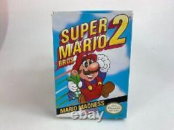 Super Mario Bros 2 (NES Nintendo Entertainment System, 1988) CIB Complete Game