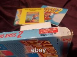 Super Mario Bros 2 NES RARE 1st PRINT BOX CIB COMPLETE in BOX Nintendo 1988 MINT