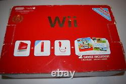 Super Mario Bros 25th Anniversary Nintendo Wii Console Game System Complete Box