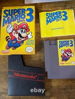 Super Mario Bros 3 Nintendo NES Complete in Box CIB 1990 Authentic