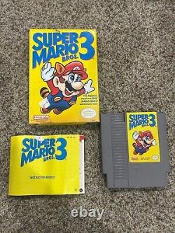 Super Mario Bros. 3 Nintendo NES Video Game With Orginal Case And Manual