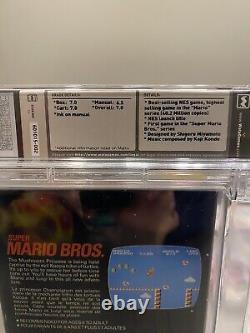 Super Mario Bros. NES WATA Graded 7.0 Oval SOQ 1985 3 Screw Mattel Canadian