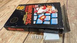 Super Mario Bros. (Nintendo NES 1985) Complete CIB 5 Screw Hang Tab VERY RARE