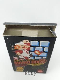 Super Mario Bros Nintendo NES in Box With Manual Hang Tab Version 5 Screw
