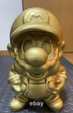 Super Mario Bros Store display Not for sale Golden Nintendo Japan RARE 30cm