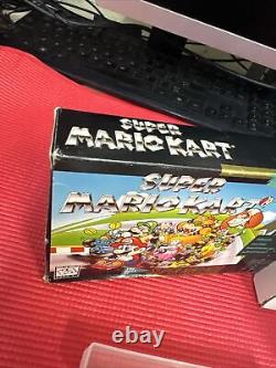 Super Mario Kart SNES Nintendo Complete CIB Box manual Poster Insert Protector