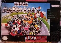 Super Mario Kart (Super Nintendo, 1992) Boxed WithInstructions SNES FREE SHIP USA