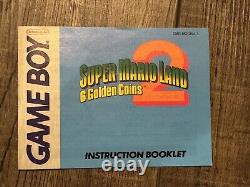Super Mario Land 2 6 Golden Coins, Nintendo Game Boy, Complete CIB, Nice Shape