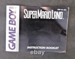 Super Mario Land (Nintendo Game Boy 1989) CIB Box, Manual, Plastic Insert
