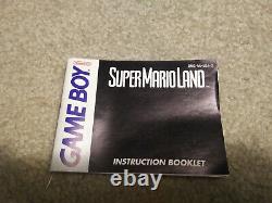 Super Mario Land (Nintendo Game Boy, 1989) CIB. Tested, works! Authentic
