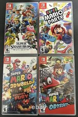 Super Mario Nintendo Switch Games Lot