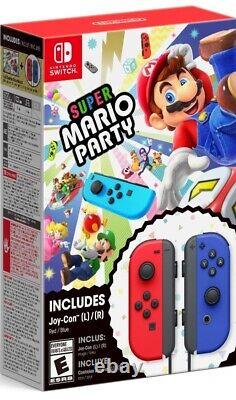 Super Mario Party + Red & Blue Joy-Con Bundle (Canadian Version) NEW