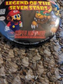 Super Mario RPG Legend Of The Seven Stars Nintendo SNES Button Pin Promo NFR