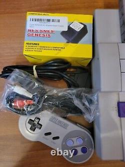 Super Nintendo Console 1 Controller Super Mario World Cords Bundle Tested