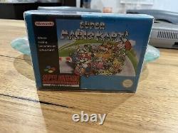 Super Nintendo Pal + Vgc + Boxed Mario Kart + Retro Poster + Manuals + Fast Post