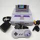 Super Nintendo Snes Console Bundle With Super Mario World Av & Power Cord