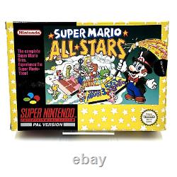 Super Nintendo SNES Super Mario All Stars CIB Complete PAL Free Postage