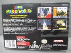 Super Nintendo SUPER MARIO WORLD with Box Players Choice 1998 CIB SNES