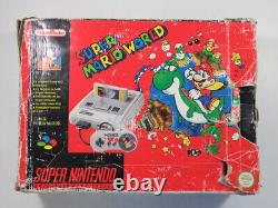 Super Nnintendo Pack Super Mario World Pal-fr Console (complete Damaged Box)