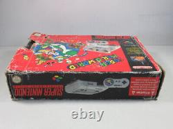 Super Nnintendo Pack Super Mario World Pal-fr Console (complete Damaged Box)