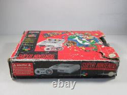 Super Nnintendo Pack Super Mario World Pal-fr Console (complete Damaged Box)