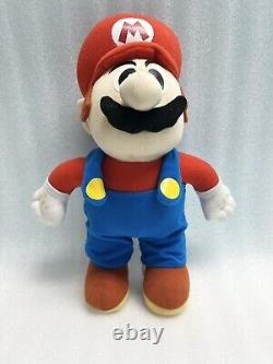 Vintage 2002 Kellytoy Nintendo Super Mario Bros Mario 12 Plush RARE BLACK EYES