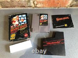 Vintage Nintendo NES Mario Bros Game 1987 Complete Mattel 5 Screw Super Mario