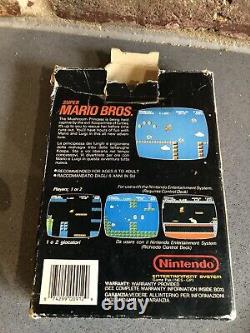 Vintage Nintendo NES Mario Bros Game 1987 Complete Mattel 5 Screw Super Mario