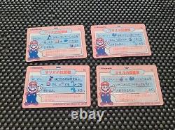 Vintage Nintendo Super Mario World Shiny Cards 36/36 Kiosk Rare Promo SNES GB