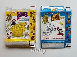 Vtg 1989 Super Mario Bros. Fruit Snack Empty Display Box Nintendo Set Of Two