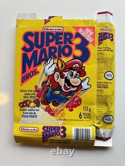 Vtg 1989 Super Mario Bros. Fruit Snack Empty Display Box Nintendo Set Of Two